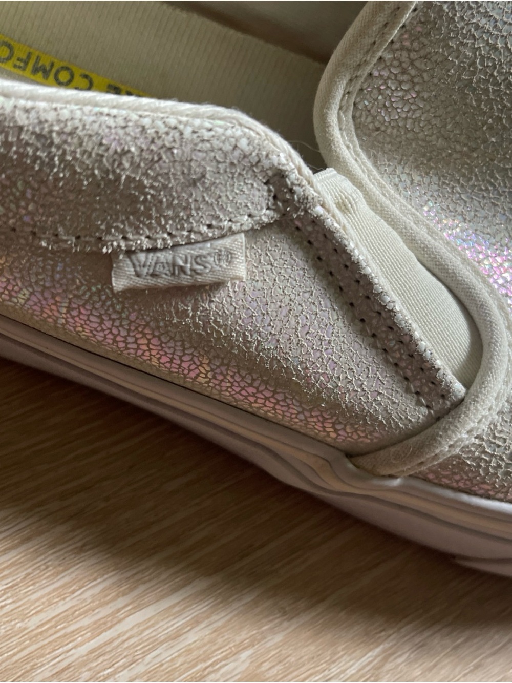 VANS Iridescent Asher Deluxe Comfort Ortholite Slip On Shoes - Picture 7 of 9